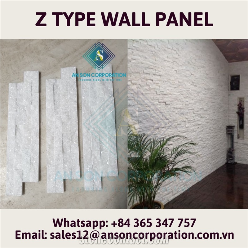 Big Promotion Big Sale For Crystal White Wall Panel Stone