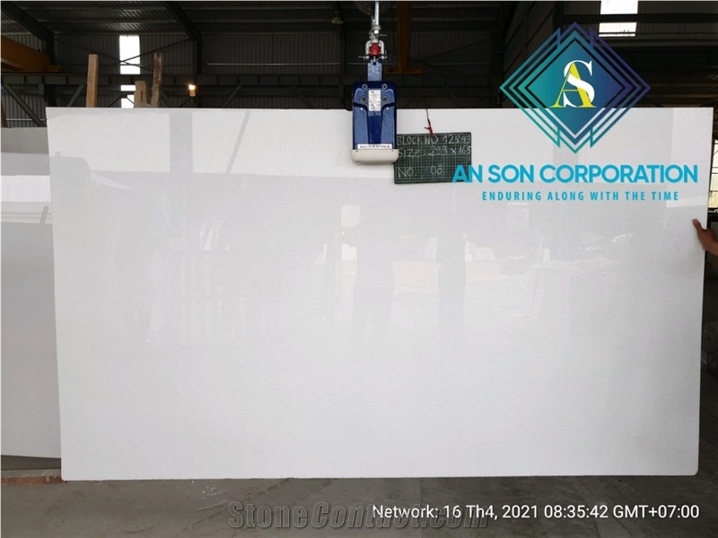 Diamond White Marble Slabs From An Son Corporation Vietnam 