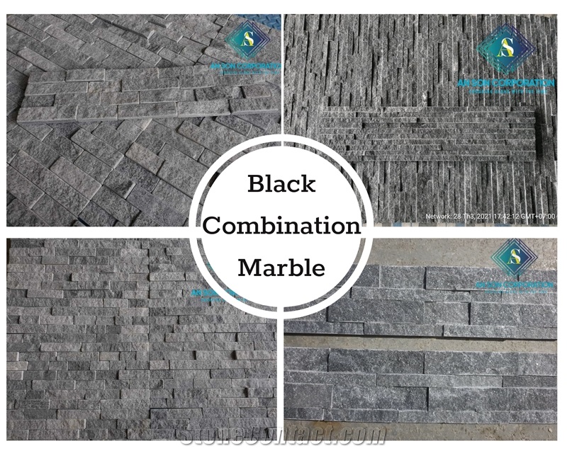 Great Deal Great Sale For Tumble Black Marble Wall Panel 