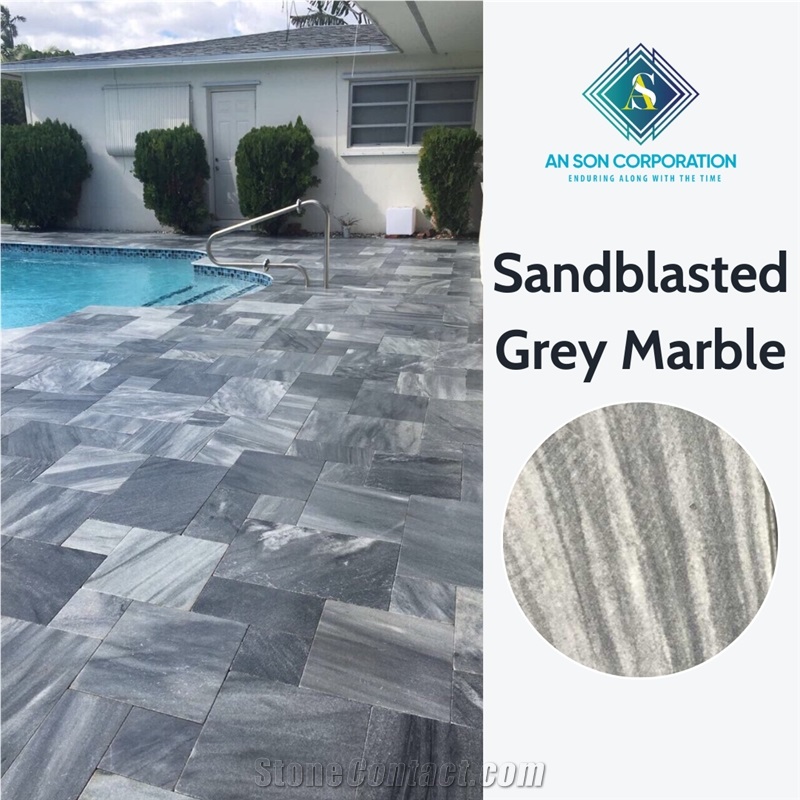 Hot Promotion For Sandblasted Grey Marble 