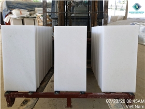 Pure White Marble Tile Honed Surface