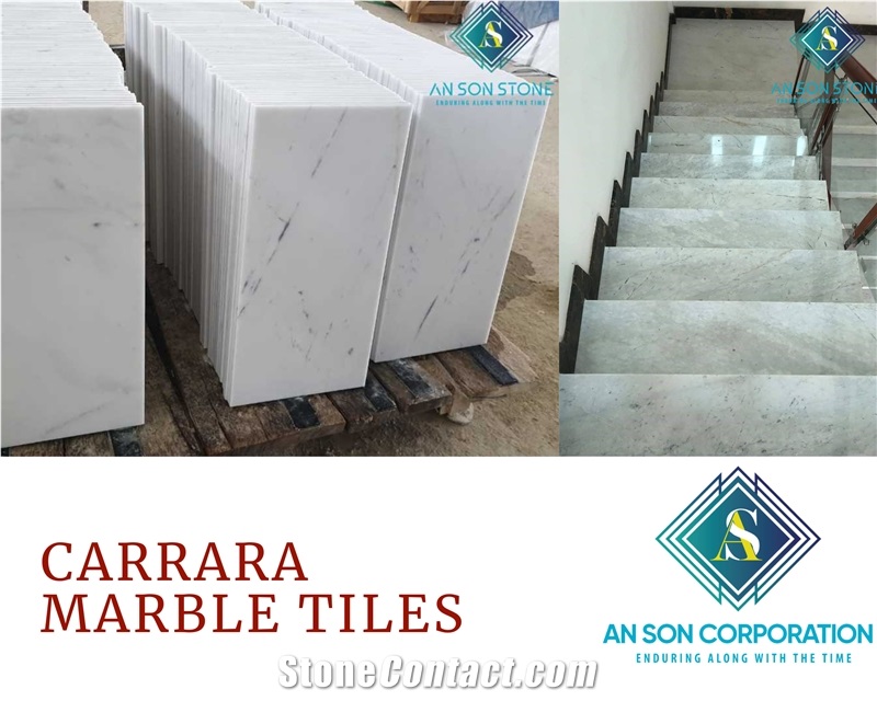 Vietnam Carrara Marble For Steps And Risers