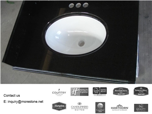 Granite Absolute Black Bathroom Vanity top