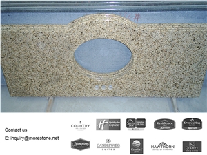 Granite Bowed Front Bathroom Vanity top