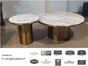 Volakas White Marble Table tops