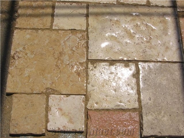 Jerusalem Cream Limestone Reclaimed Ancient Flooring