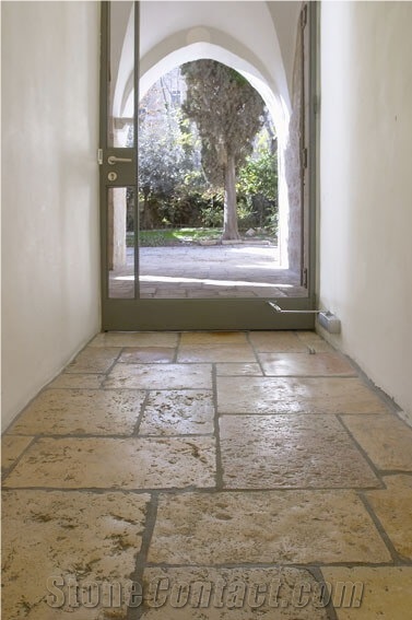 Jerusalem Cream Limestone Reclaimed Ancient Flooring