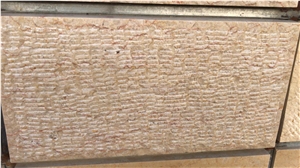 Jerusalem Cream Limestone Split face,combed wall tiles