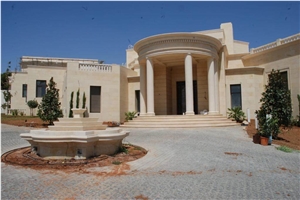 Jerusalem Cream Limestone Split face,combed wall tiles