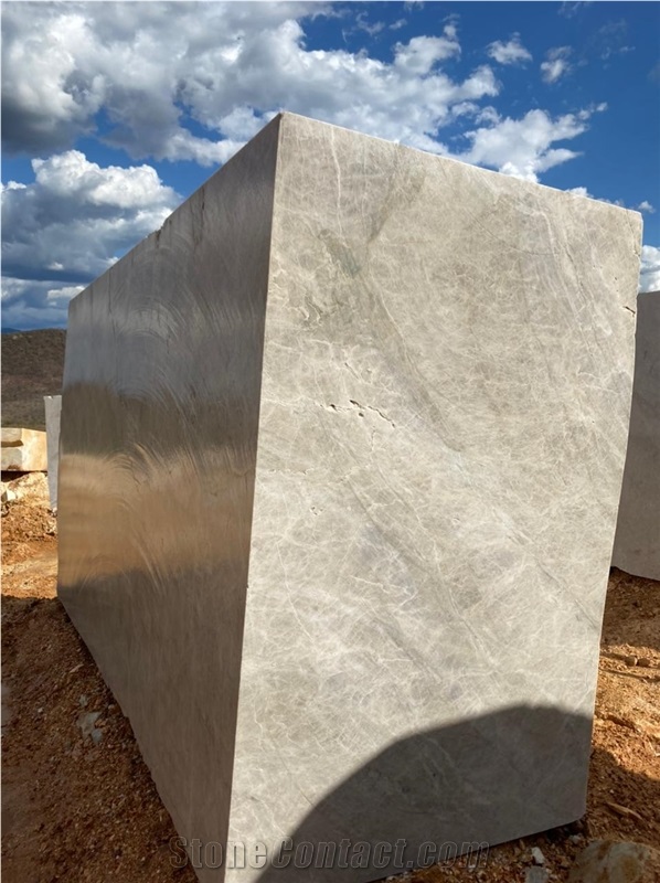 Montebello White Quartzite Blocks from Brazil