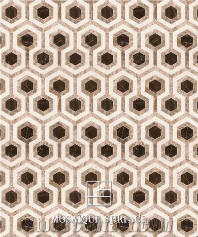 Aballe A la Carte Collection Marble Mosaic Pattern
