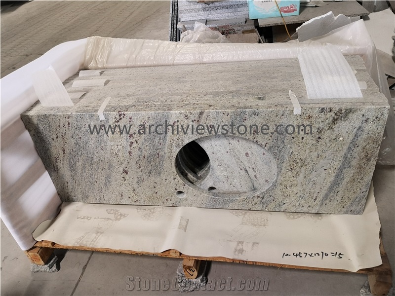 New Kashmire White Granite Bathroom Countertops