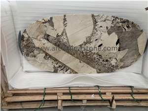 Oval Table Top Patagonia Granite Oval Desk Top
