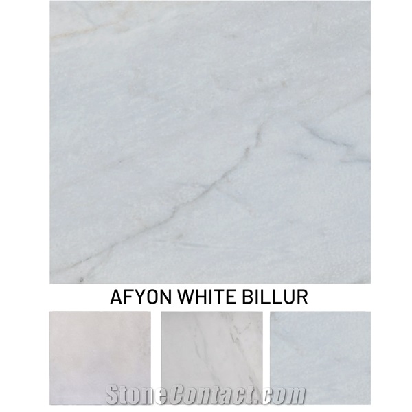 Afyon White Billur Marble-Turkish White Marble