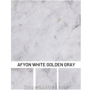 Afyon White Golden Gray Marble