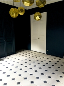 Cloudy Limestone - Black Basalt Flooring