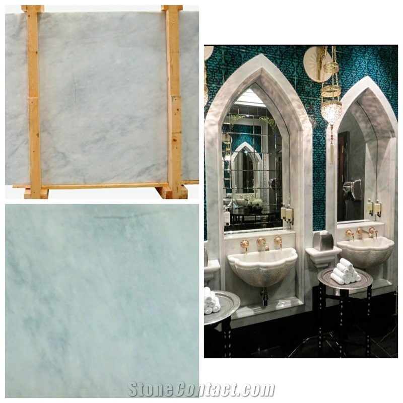 White Marble Arcobaleno Bathroom Design