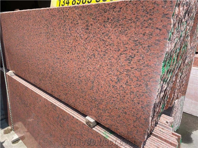 60Cm Freedom Red Granite Thick Slab Polished Wall Floor