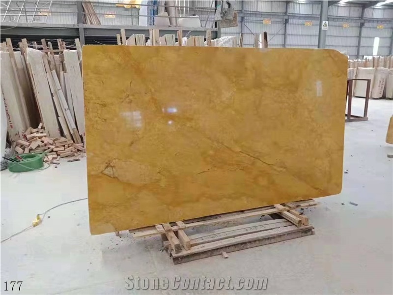 China Golden Royal Marble Henan Gold Slab For Countertop Use