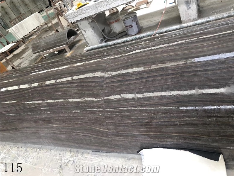 China Obama Wood Marble Tabacco Brown Eramosa Antique Slab