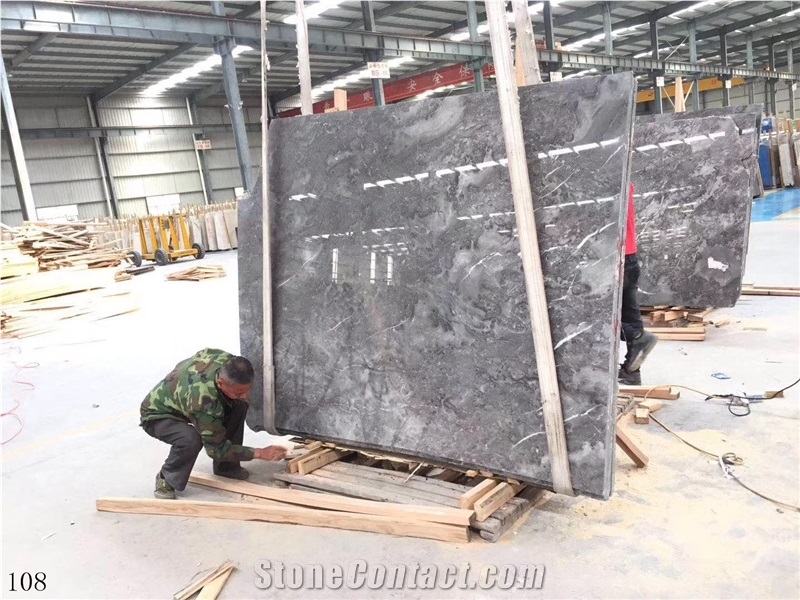 Dream Gray Marble Fantasy wall tile in China stone market