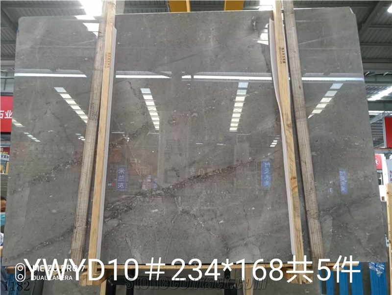 in China stone market  Allure Silver Marble Shadow wall tile