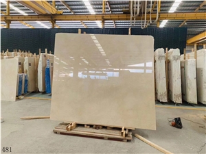Iran European Beige Tile Slab Ksm Marble For Countertop Use