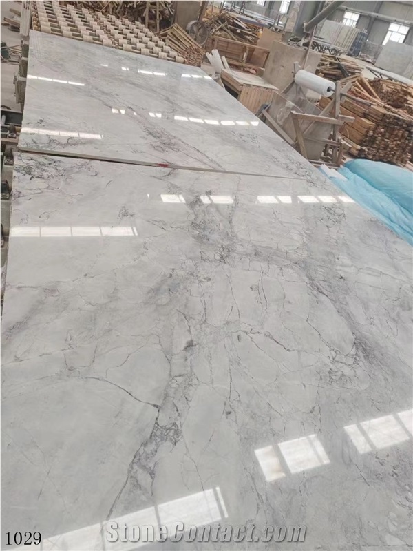 wall tile marble Super White Quartzite Eternity Fantasy slab