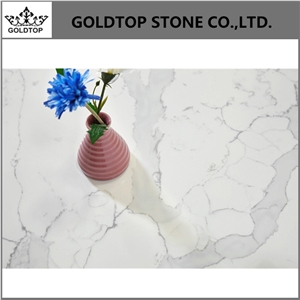 Calacatta Glossy Artificial Quartz Stone 