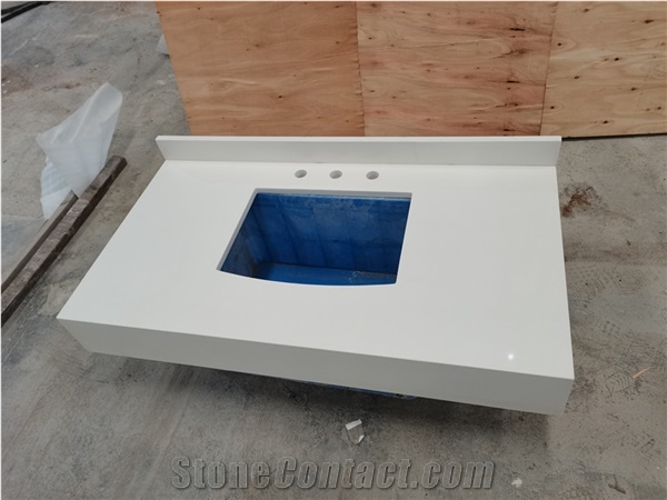 China Suppliers Artificial Quartz pure white Stone Prices