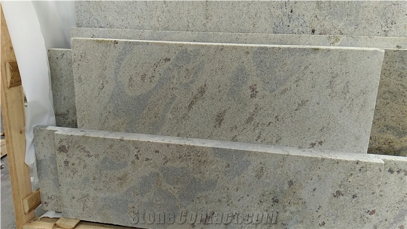 Kashmire white color granite solid tiles flooring 