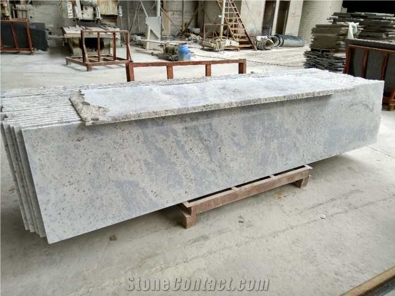 Kashmire white color granite solid tiles flooring 