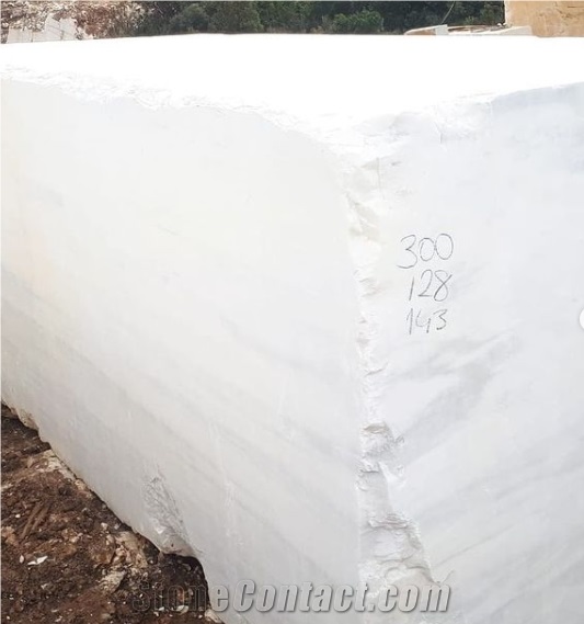 Bianco dolomite white marble blocks