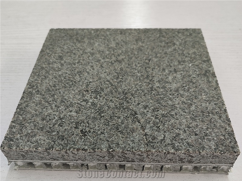 Honed Grey Granite Aluminium Honeycomb Panels Lightweight