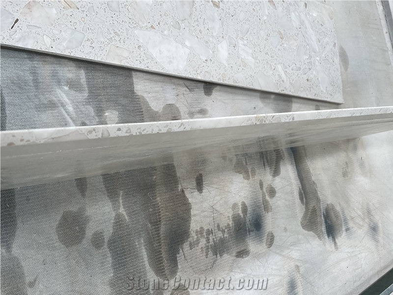White Terrazzo Composite Acrylic Panel For Wall