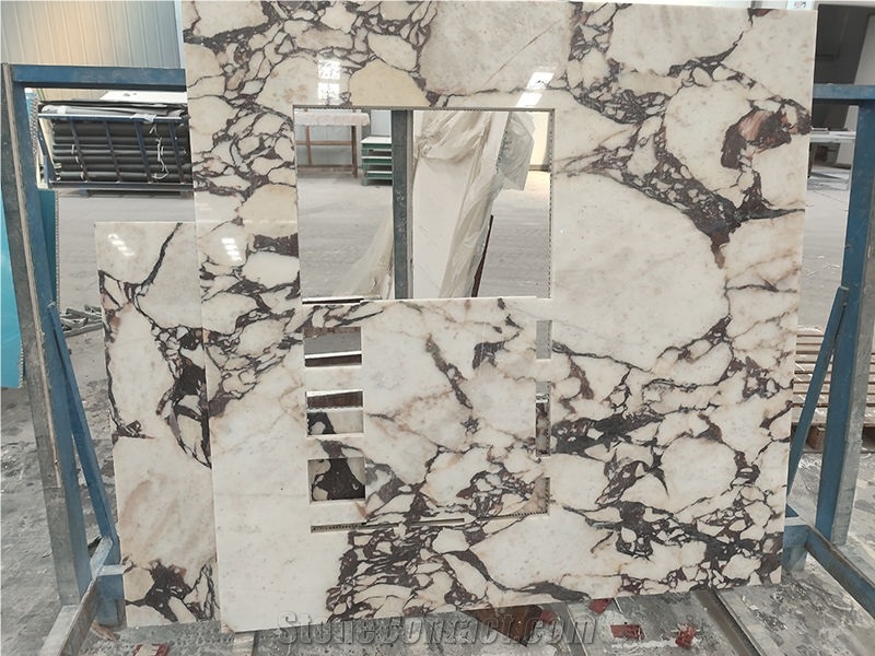 Calacatta Violet Marble Polished Stone Slabs for Countertop