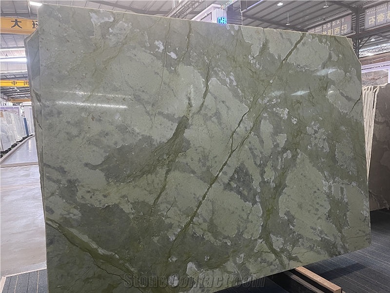 Danton Green marble Slab and Tiles for Wall Flooring