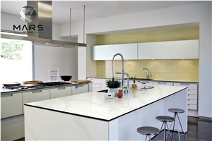 2021 Hot Calacata Quartz stone Artificial Marble Quartz Kitchen