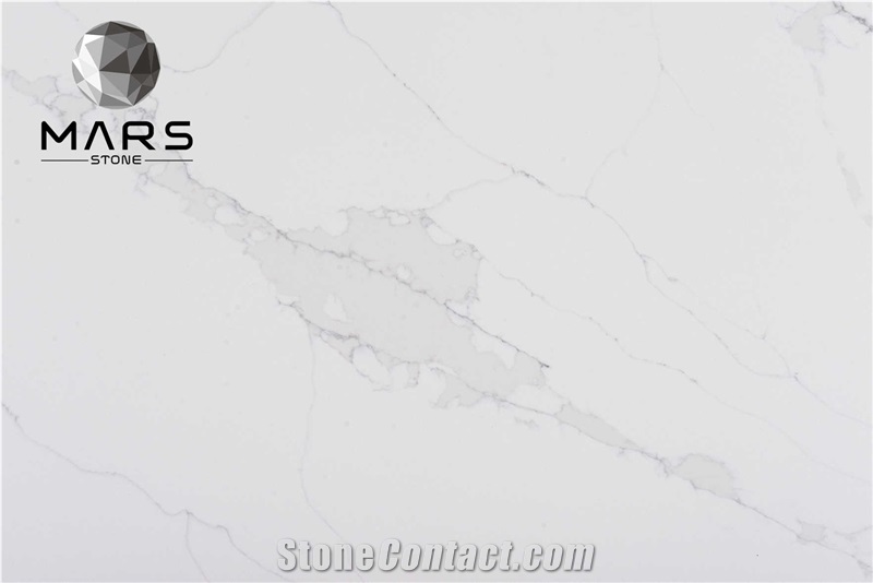 2021 Popular China Cheap Calacatta White Marble Quartz Slabs