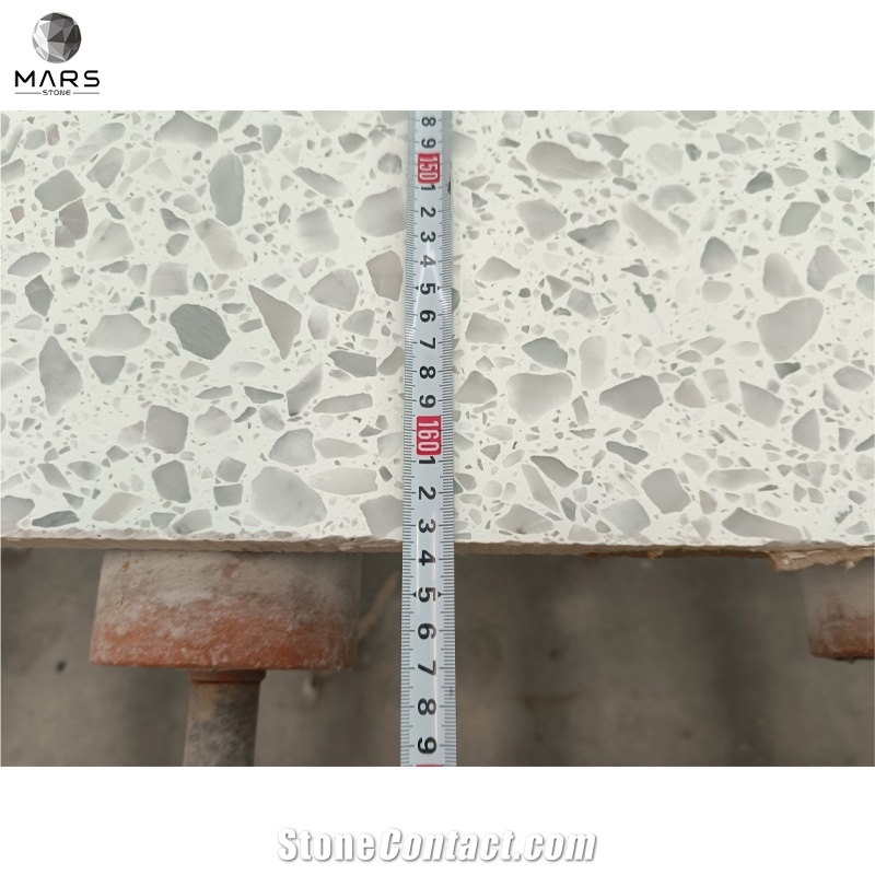 Concrete Stone Inorganic Terrazzo Slab For Mall Paving Tiles