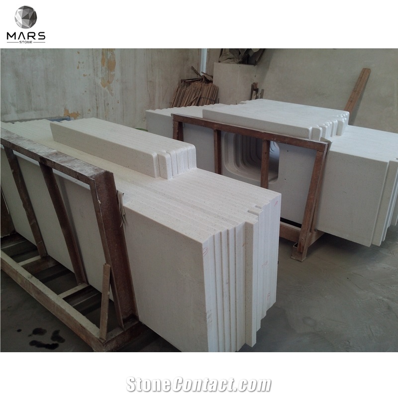 Customized Artificial Marble Quartz Countertop For Kitchens