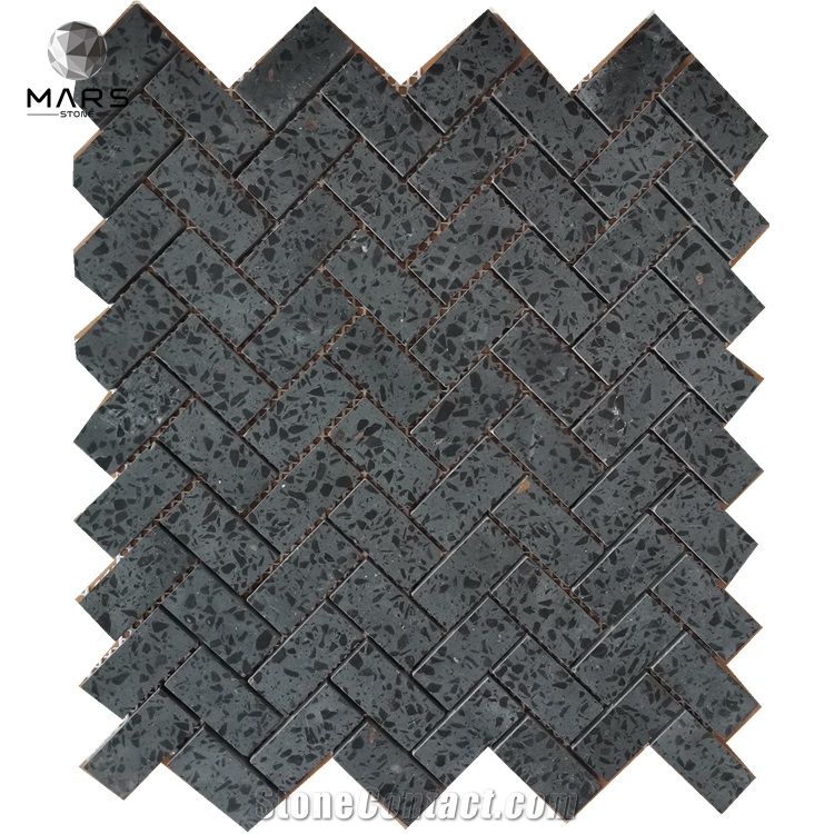 Environmental Artificial Cement Terrazzo Mosaic Tile