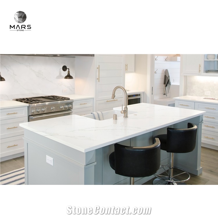 Popular Custom Engineered Quartz Stone Kitchen Countertops