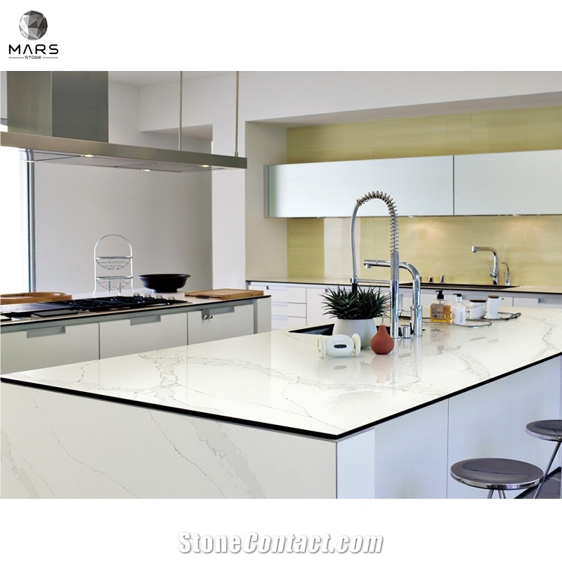 Popular Custom Engineered Quartz Stone Kitchen Countertops