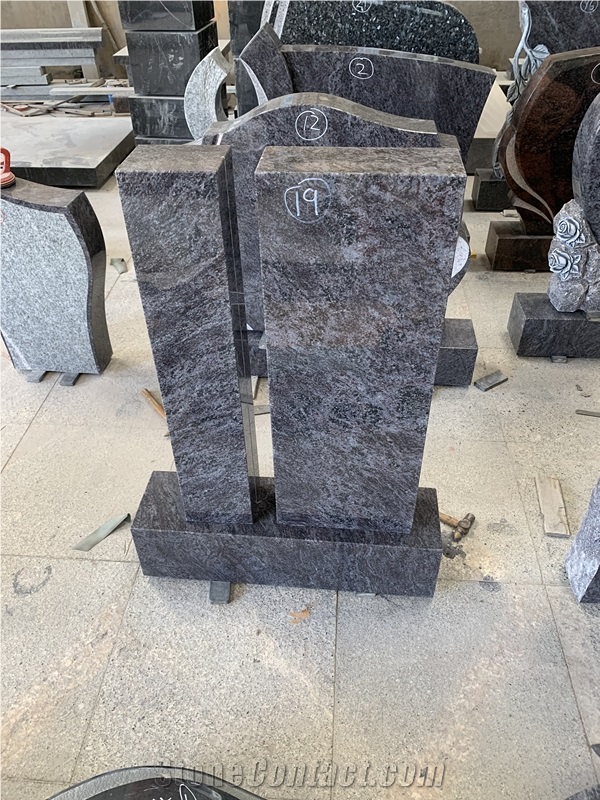 2021 Indian Bahama/Vizag Blue/Orion Blue Granite Tombstone