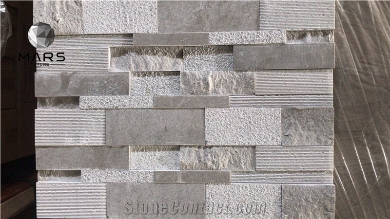 Grey Stone White Flagstone Nature Stone For Cultural Stone 
