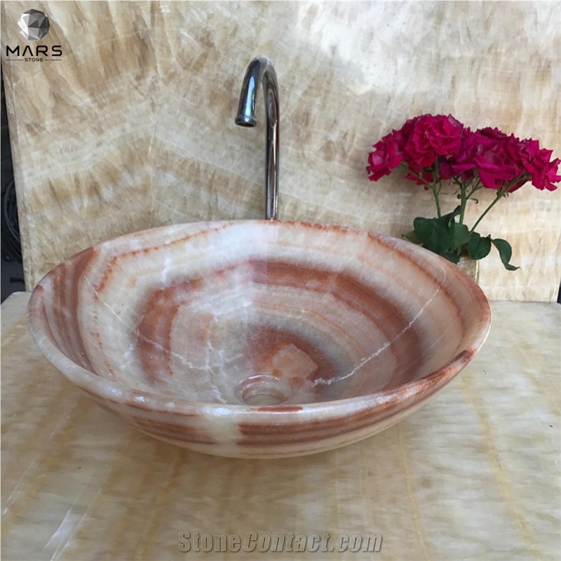 High polished bathroom double sink marble vanity basin