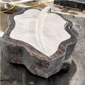 Hot Leaf Monumental cemetery Granite Statue Sculptures
