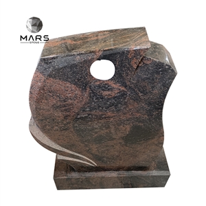 Hot Sale Aurora Rose Granite Grave Markers MemorialHeadstone