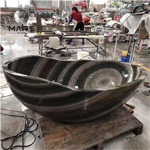 Luxury Antancient Wood Grain Irregular Shape Bathtub